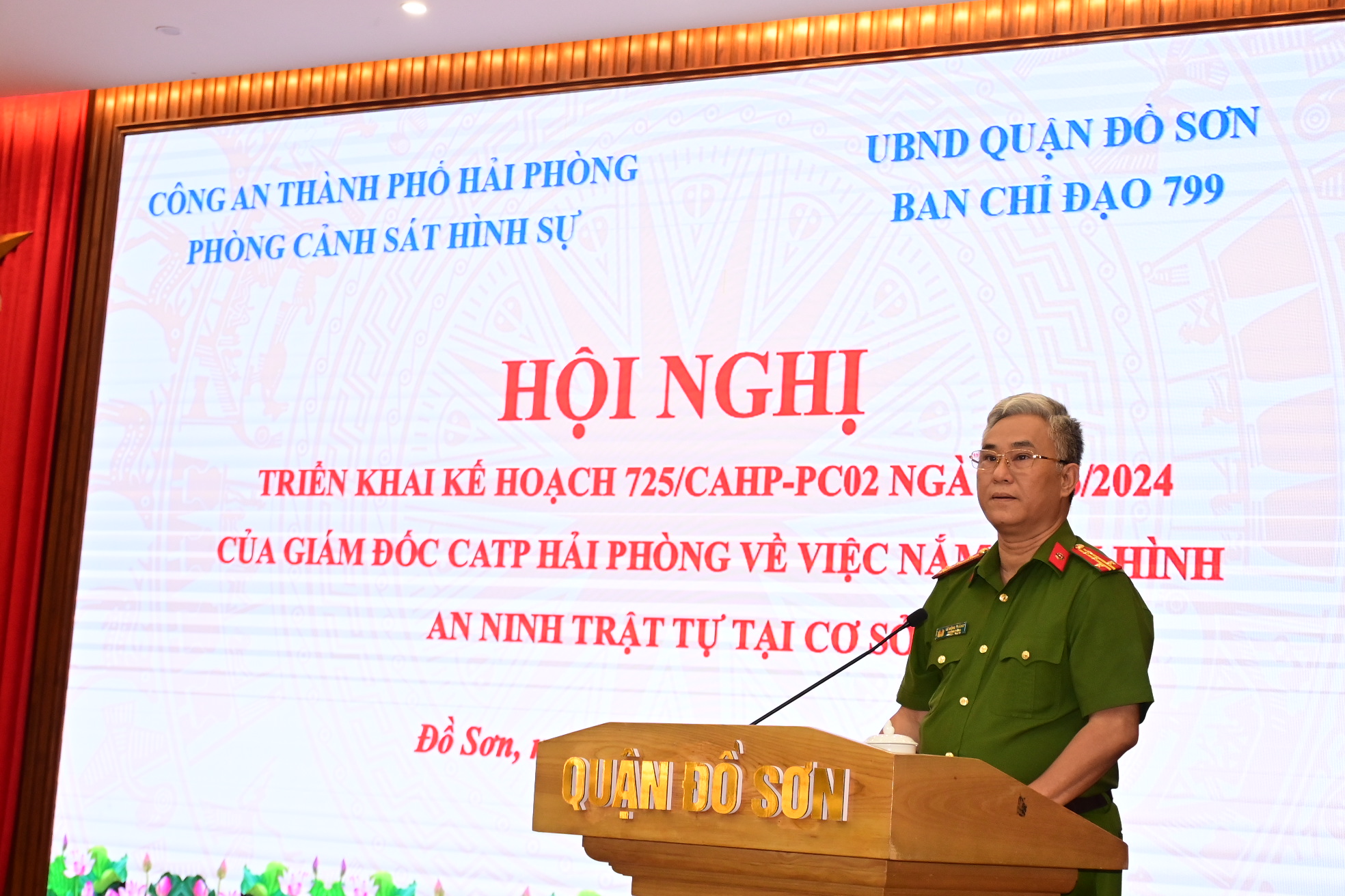 Triển khai kế hoạch nắm tình hình an ninh trật tự tại cơ sở trên địa bàn quận Đồ Sơn